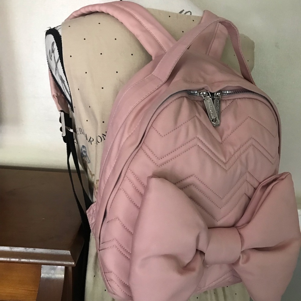 💋Betsy Johnson Pink Bow Backpack‼️FINAL SALE - Picture 3 of 10